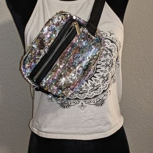 SOLD Mermaid Rainbow Sequence Fanny Pack